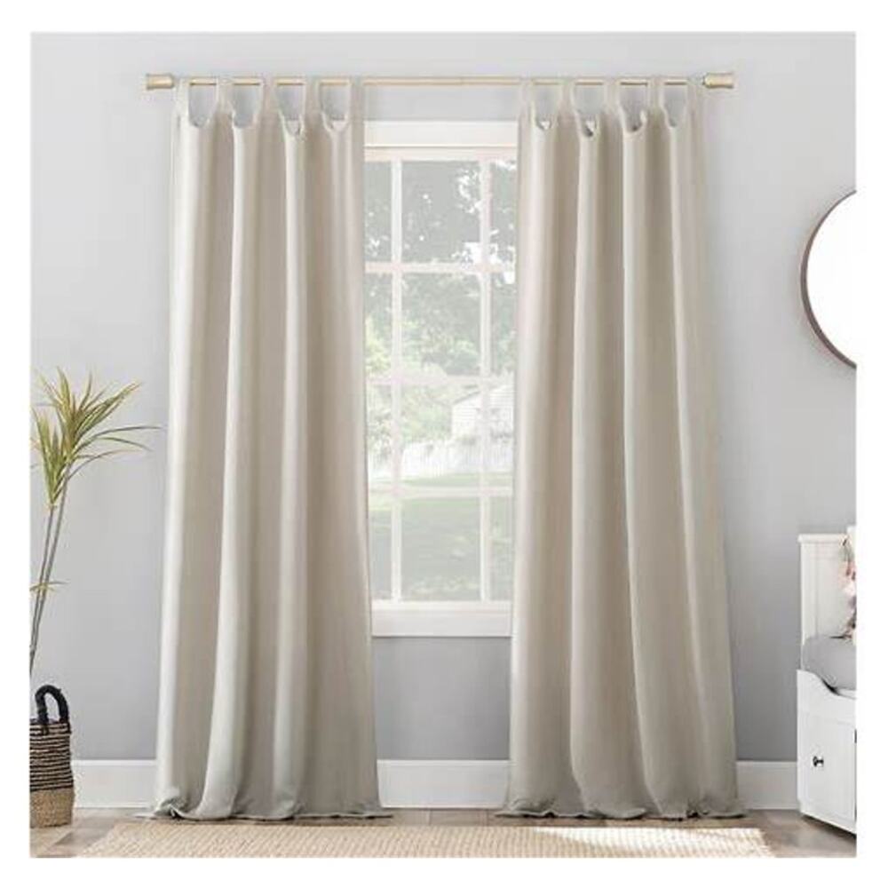 Sunzero blackout top tab curtain pair